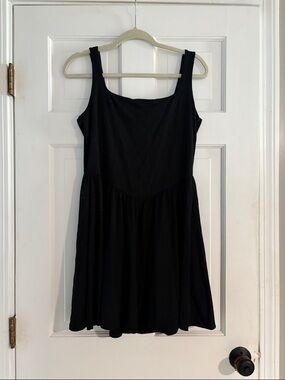 See You Monday Black Sleeveless Mini Dress